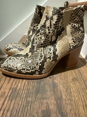 Mia snakeskin booties